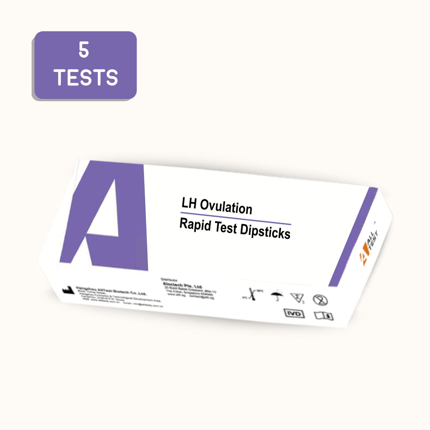 Ovulation (LH) Rapid Test Dipstick - 5 TESTS