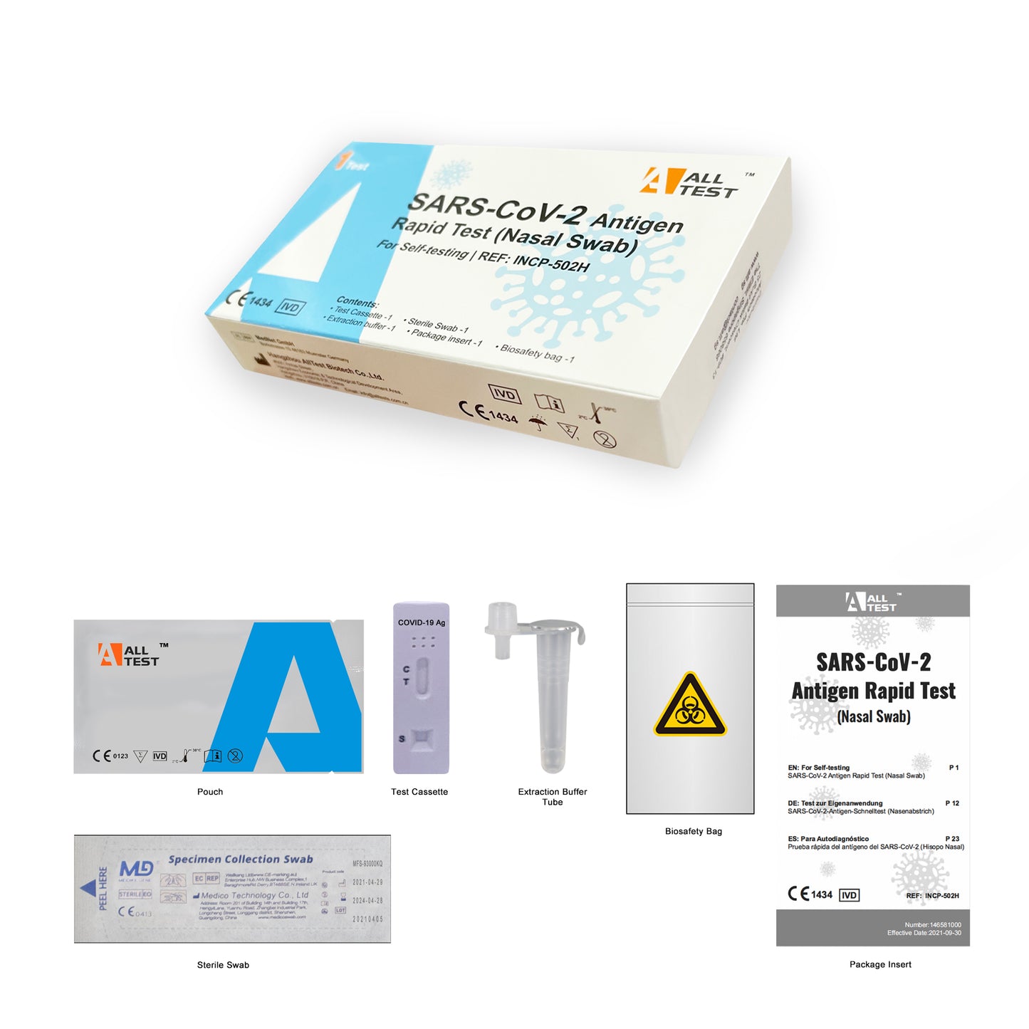 Alltest COVID-19 ART Antigen Rapid Test Kit (1 test/box)
