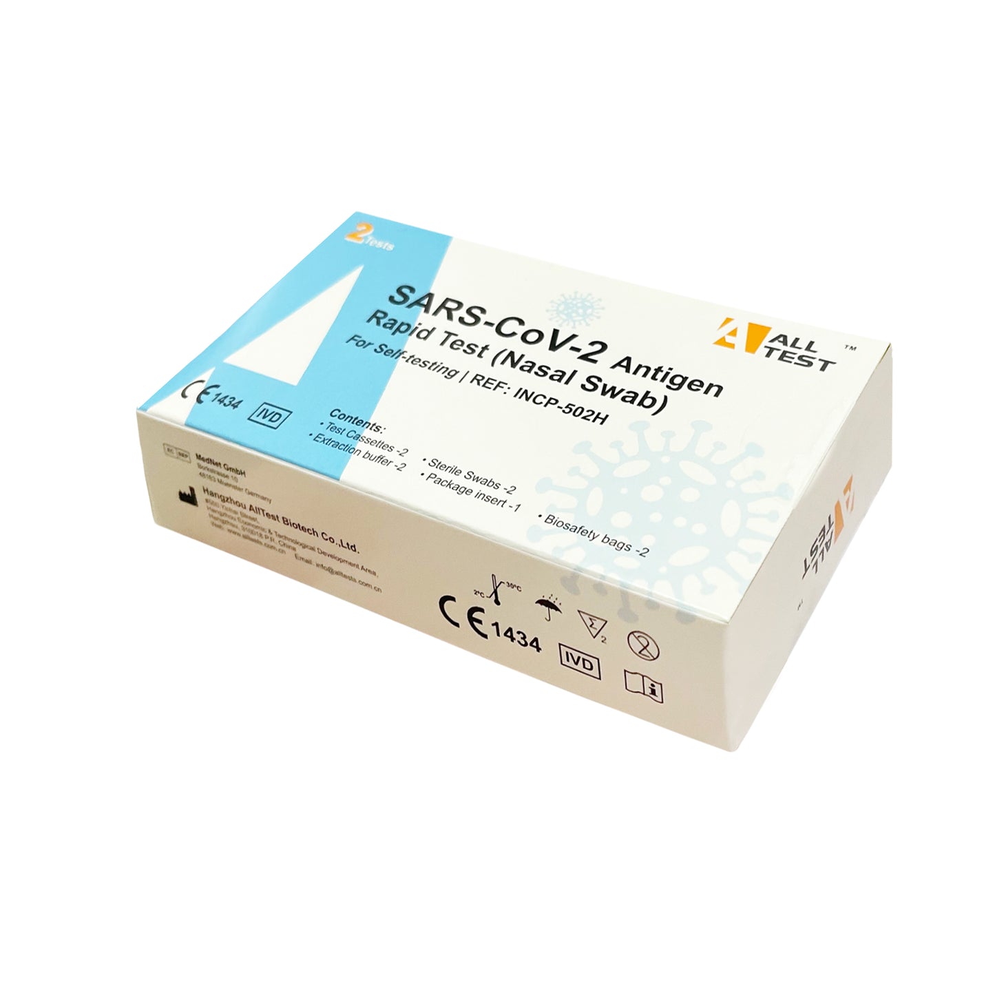 Alltest COVID-19 ART Antigen Rapid Test Kit (2 tests/box)